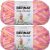 Spinrite Bernat Baby Blanket Yarn Peachy Pack of 2 Skein