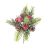 Christmas Floral Greenery With Berries And Pine Pick 8 Inches