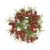 Christmas Greenery With Berries Candle Ring 4 Inches