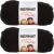 Spinrite Bernat Softee Chunky Yarn Black Pack of 2 Skein