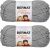 Spinrite Bernat Softee Chunky Yarn Grey Heather Pack of 2 Skein