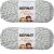 Spinrite Bernat Softee Chunky Yarn Grey Ragg Pack of 2 Skein