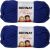 Spinrite Bernat Softee Chunky Yarn Royal Blue Pack of 2 Skein