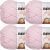 Spinrite Bernat Softee Chunky Yarn Baby Pink Pack of 4 Skein
