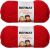 Spinrite Bernat Softee Chunky Yarn Berry Red Pack of 2 Skein