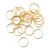 Mini Wedding Rings Gold and Aluminum 3/4 Inches