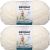 Spinrite Bernat Baby Blanket Big Ball Yarn Vanilla Pack of 2 Skein
