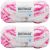 Spinrite Bernat Pipsqueak Yarn Pink Swirl Pack of 2 Skein