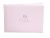 Guest Book Pink With Silver Embossed Footprints 8.5 X 6 Inches