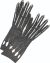 Men S Deluxe Black Panther Gloves/Claws Adult Black/Silver One Size