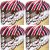 Spinrite Lily Sugar n Cream Yarn Ombres Red White and Blue Pack of 4 Skein