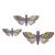 Wall D?or Martha Stewart Crafts Moth Decorations Gold Foil And Vellum