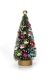 Mini Christmas Tree With Lights Gold Wood Base Sisal 4.5 Inches