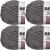 Spinrite Bernat Blanket Yarn Dark Grey Pack of 4 Skein