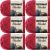 Spinrite Bernat Blanket Yarn Cranberry Pack of 6 Skein