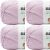 Spinrite Bernat Softee Baby Cotton Yarn Soft Plum Pack of 4 Skein