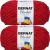 Spinrite Bernat Blanket Brights Big Ball Yarn Racecar Red Pack of 2 Skein