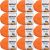 Spinrite Bernat Blanket Brights Big Ball Yarn Carrot Orange Pack of 12 Skein
