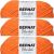 Spinrite Bernat Blanket Brights Big Ball Yarn Carrot Orange Pack of 3 Skein