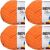 Spinrite Bernat Blanket Brights Big Ball Yarn Carrot Orange Pack of 4 Skein