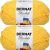Spinrite Bernat Blanket Bright Big Ball Yarn School Bus Yellow Pack of 2 Skein