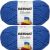 Spinrite Bernat Blanket Brights Big Ball Yarn Royal Blue Pack of 2 Skein