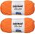 Spinrite Bernat Blanket Brights Yarn Carrot Orange Pack of 2 Skein