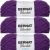 Spinrite Bernat Blanket Brights Yarn Pow Purple Pack of 3 Skein