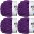 Spinrite Bernat Blanket Brights Yarn Pow Purple Pack of 4 Skein
