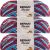 Spinrite Bernat Blanket Brights Big Ball Yarn Red White and Boom Variegated Pack of 3 Skein
