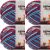 Spinrite Bernat Blanket Brights Big Ball Yarn Red White and Boom Variegated Pack of 4 Skein