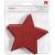 Red Glitter Chipboard Stars Deck The Halls