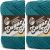 Spinrite Lily Sugar n Cream Yarn Solids Super Size Teal Pack of 2 Skein