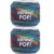 Spinrite Bernat Pop Yarn Birch Bark And Blue Pack of 2 Skein
