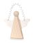 Wood Angel Cutout With Wire 4-1/2 Inch