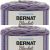 Spinrite Bernat Blanket Stripes Yarn Eggplant Pack of 2 Skein