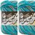 Spinrite Lily Sugar n Cream Yarn Ombres Super Size Pebble Beach Pack of 2 Skein
