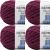 Spinrite Bernat Blanket Extra Yarn Burgundy Plum Pack of 4 Skein