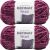 Spinrite Bernat Velvet Yarn Burgundy Plum Pack of 2 Skein