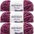 Spinrite Bernat Velvet Yarn Burgundy Plum Pack of 3 Skein