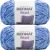 Spinrite Bernat Velvet Yarn Rich Blue Pack of 2 Skein