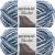 Spinrite Bernat Blanket Big Ball Yarn Faded Blues Pack of 2 Skein