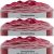 Spinrite Bernat Blanket Ombre Yarn Burgundy Ombre Pack of 3 Skein