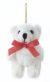 Plush Bear Jointed White 3.5 Inches Tall
