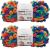 Spinrite Bernat Alize Blanket EZ Yarn Bright Rainbow Pack of 2 Skein
