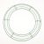 Metal Wreath Form Green 14 Inches