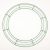 Metal Wreath Form Green 16 Inches