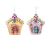 Gingerbread House Ornament 4.35 Inches Assorted Styles