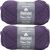 Spinrite Patons Classic Wool Yarn Gray Plum Pack of 2 Skein