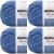 Spinrite Bernat Blanket Twist Yarn Ocean Pack of 4 Skein